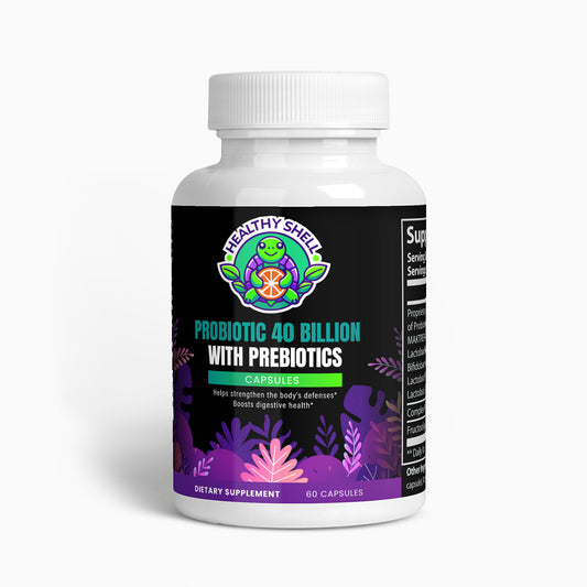 HealthyShell Probiotic 40 Billion with Prebiotics