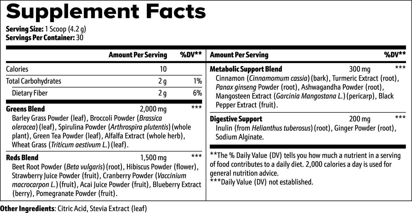 HealthyShell Greens Superfood Powder